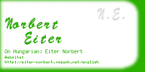 norbert eiter business card